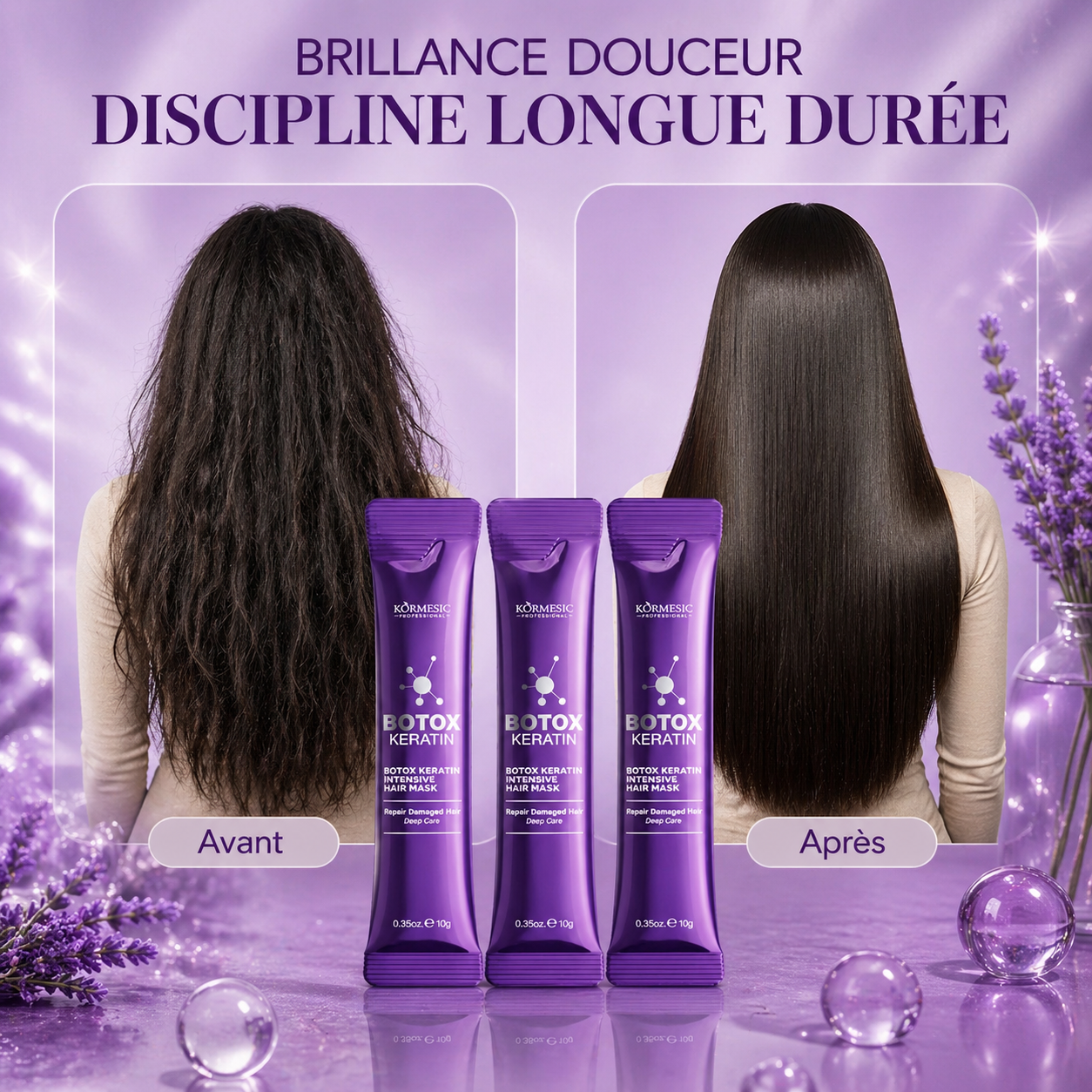 Masque capillaire à la kératine